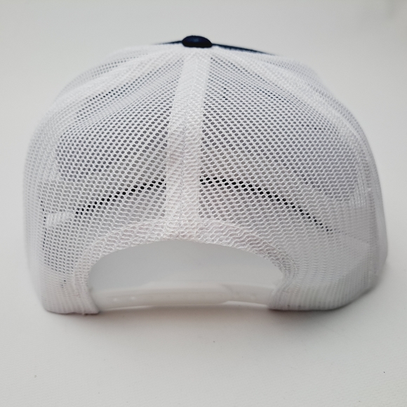 United States Post Office Postal Worker Flat Bill Mesh Snapback Cap Hat Blue - Picture 4 of 4